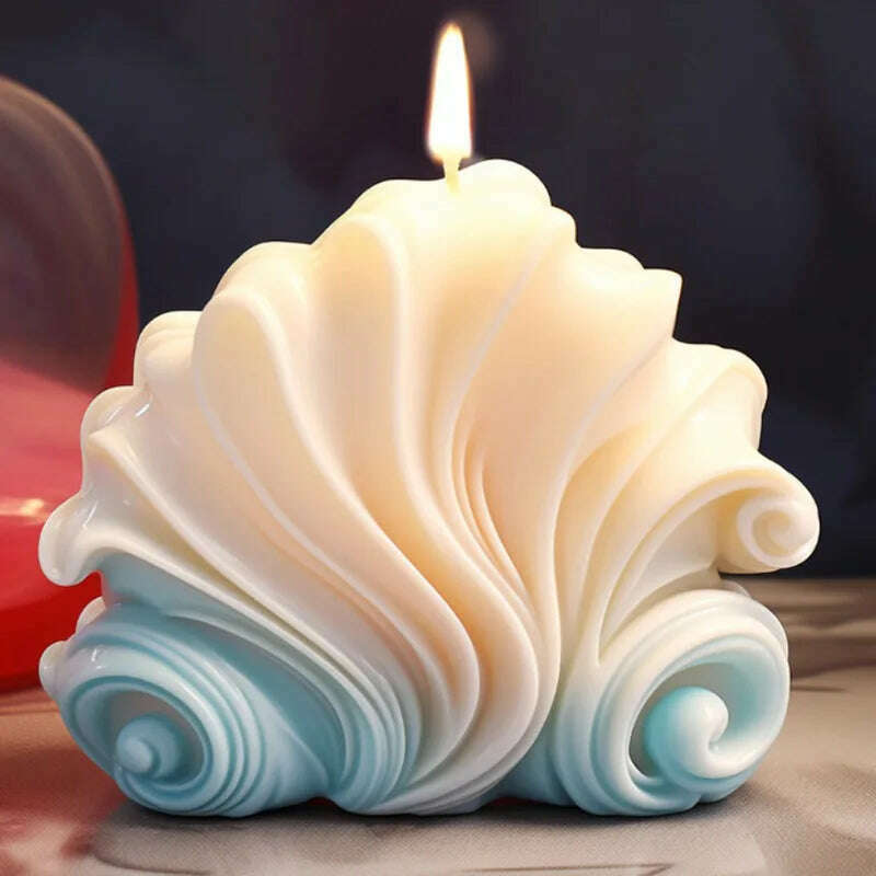 New Ocean Shell Coral Candle Silicone Mold Handmade Aromatherapy Candle Decoration Coral Flower Shell Cake Soap Epoxy Resin Mold