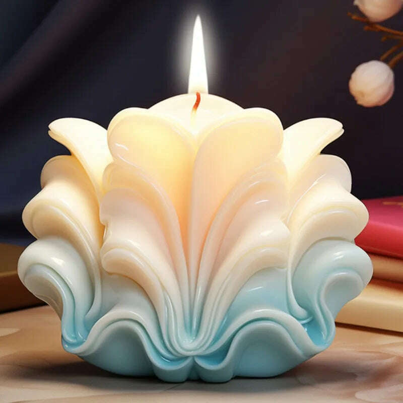 New Ocean Shell Coral Candle Silicone Mold Handmade Aromatherapy Candle Decoration Coral Flower Shell Cake Soap Epoxy Resin Mold