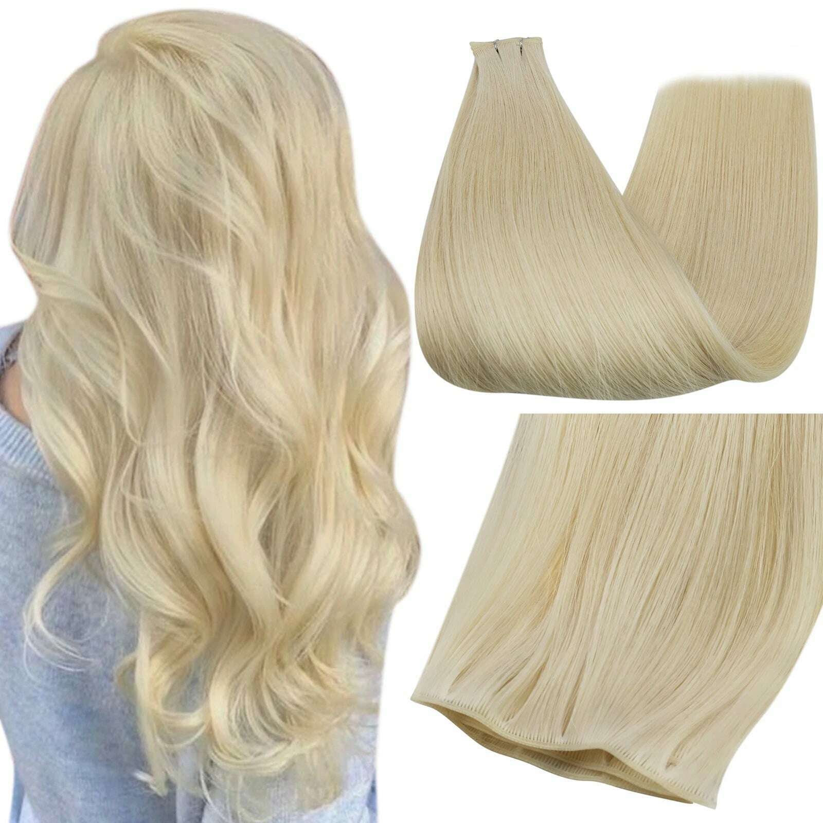 [NEW] Ugeat Human Hair Weft Virgin Human Hair Extensions Genius Weft Human Hair Extensinos Salon Quality Last 12 Months