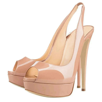 New Women Sandals 14CM Super High Heels Sexy Open Toe Platform Sandals Gladiator Party Dress Red Wedding Shoes Plus Size