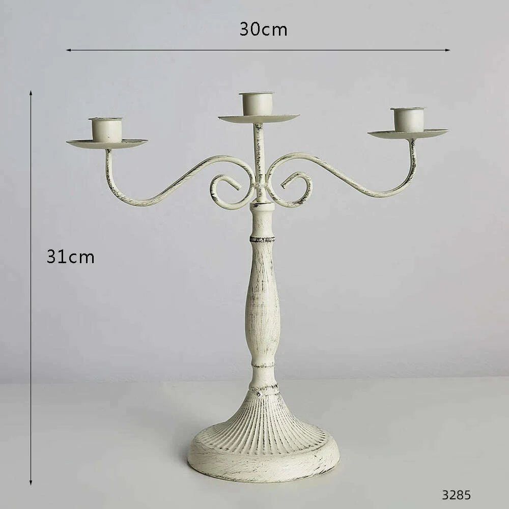 Nordic Creative Metal Candle Holder Candlestick Centerpieces Road Lead Candelabra Centerpieces Wedding Christmas Decor Love Gift