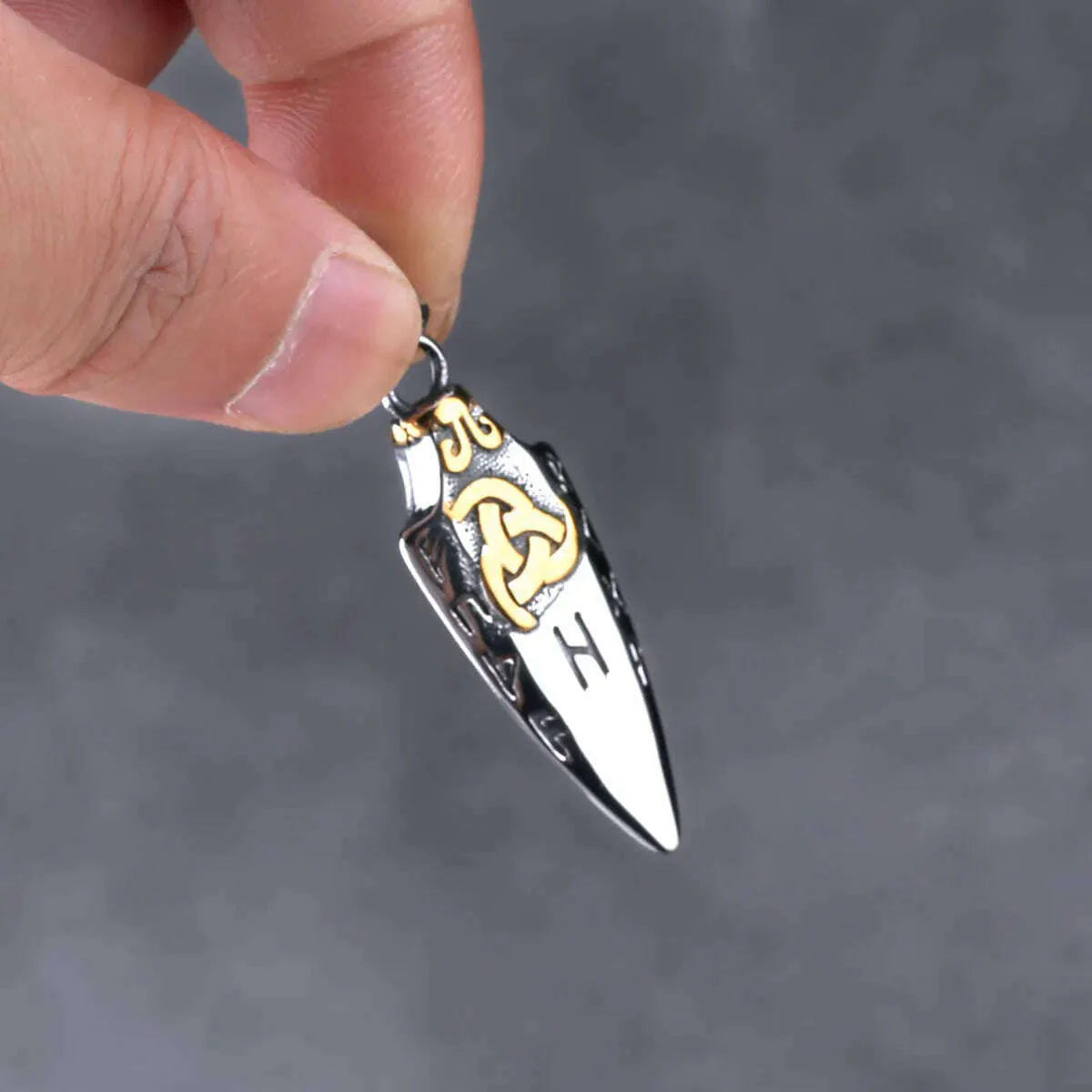 Nordic Viking Odin Spear Celtic Knot Pendant Necklace Men&#39;s Accessories Fashion Trend Boyfriend Birthday Gift Wholesale