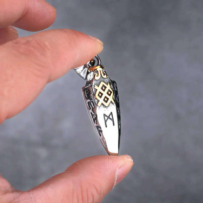 Nordic Viking Odin Spear Celtic Knot Pendant Necklace Men&#39;s Accessories Fashion Trend Boyfriend Birthday Gift Wholesale