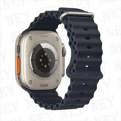 Ocean strap for Apple Watch Band 44mm Ultra 2 49mm 45mm 42mm 38/40/41mm silicone bracelet correa iwatch series 9 8 7 se 6 5 4 3