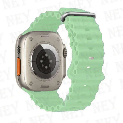 Ocean strap for Apple Watch Band 44mm Ultra 2 49mm 45mm 42mm 38/40/41mm silicone bracelet correa iwatch series 9 8 7 se 6 5 4 3