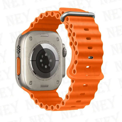 Ocean strap for Apple Watch Band 44mm Ultra 2 49mm 45mm 42mm 38/40/41mm silicone bracelet correa iwatch series 9 8 7 se 6 5 4 3