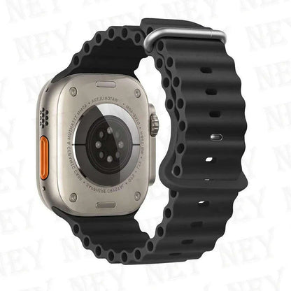 Ocean strap for Apple Watch Band 44mm Ultra 2 49mm 45mm 42mm 38/40/41mm silicone bracelet correa iwatch series 9 8 7 se 6 5 4 3