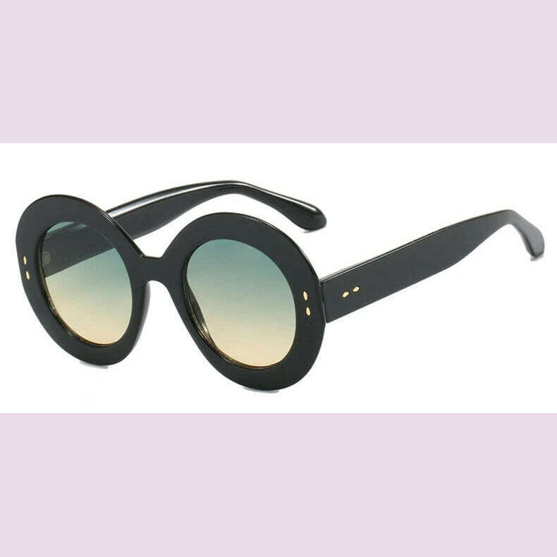 Oversized Round Glasses Frames Women Fashion Clear Lens Optical Eyeglasses Frame Ladies Eyewear Leopard Black