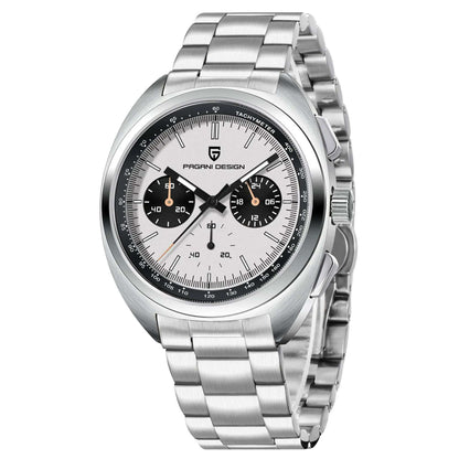 PAGANI DESIGN Panda Dial Men Watches Luxury Quartz Watch For Men Japan VK63 Sport Chronograph Sapphire glass Wristwatch 2024 New