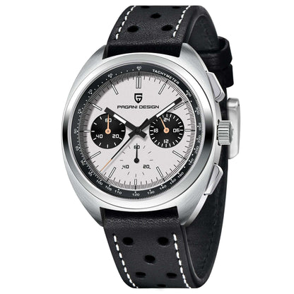 PAGANI DESIGN Panda Dial Men Watches Luxury Quartz Watch For Men Japan VK63 Sport Chronograph Sapphire glass Wristwatch 2024 New