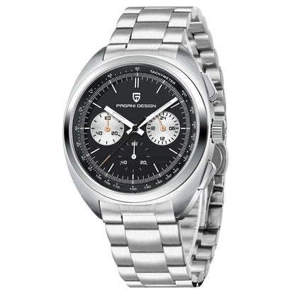 PAGANI DESIGN Panda Dial Men Watches Luxury Quartz Watch For Men Japan VK63 Sport Chronograph Sapphire glass Wristwatch 2024 New
