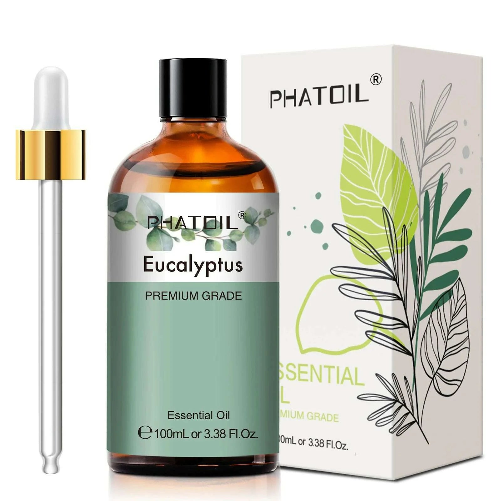 PHATOIL 100ML Eucalyptus Vanilla Essential Oils For Candle Making DIY Soap Lavender Bergamot Cinnamon 1 Piece Essential Oil