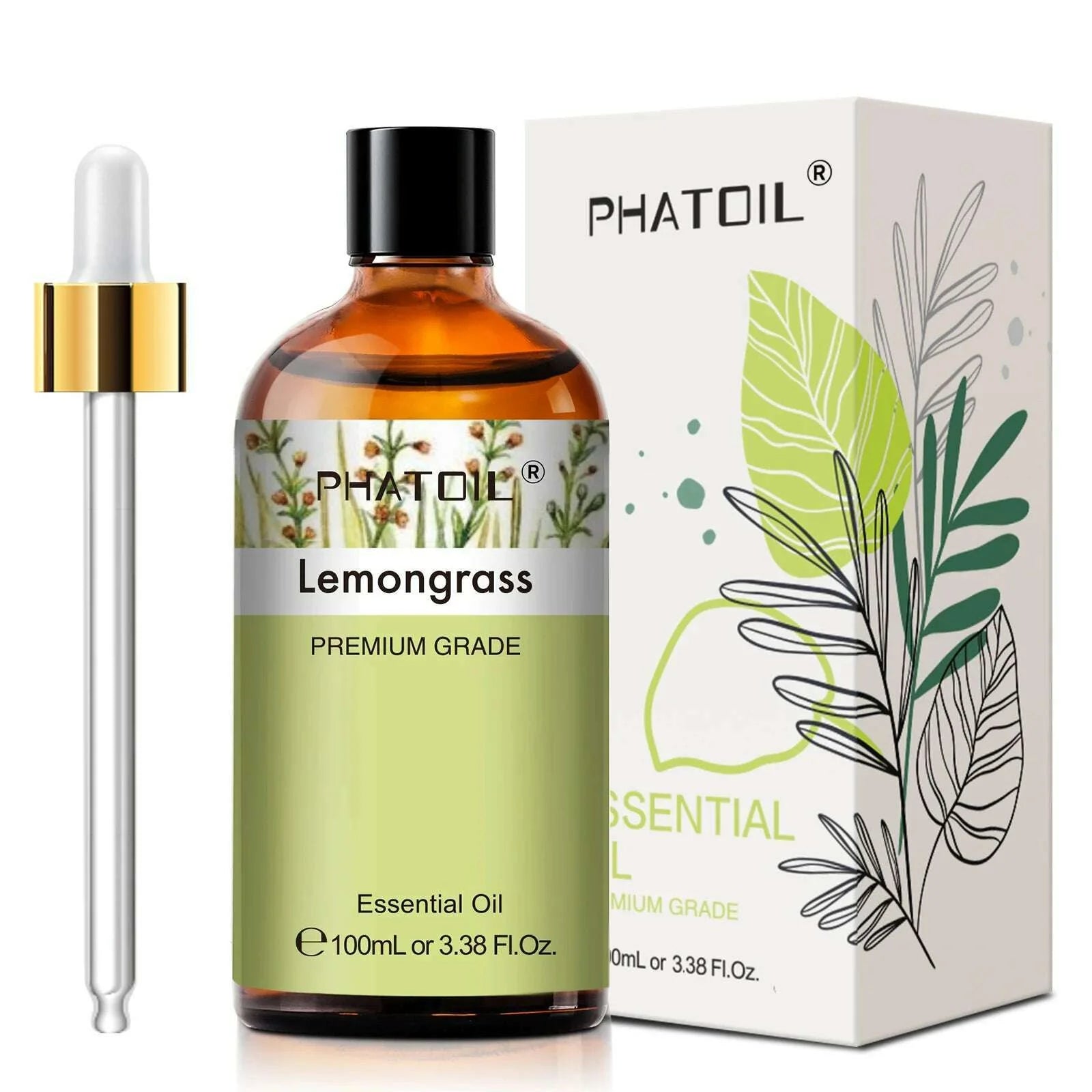 PHATOIL 100ML Eucalyptus Vanilla Essential Oils For Candle Making DIY Soap Lavender Bergamot Cinnamon 1 Piece Essential Oil
