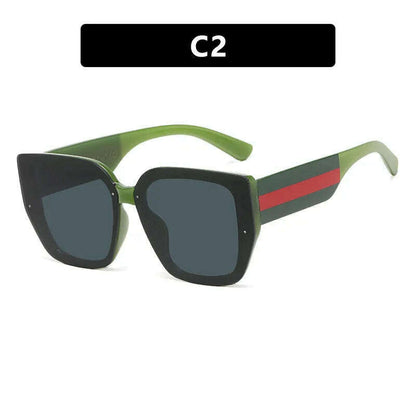 Polygonal  Mix Color Sunglasses Irregular 2024 New Women Sunglasses Retro Fashion Concave Shape Girls Eyewear Luxury Designer