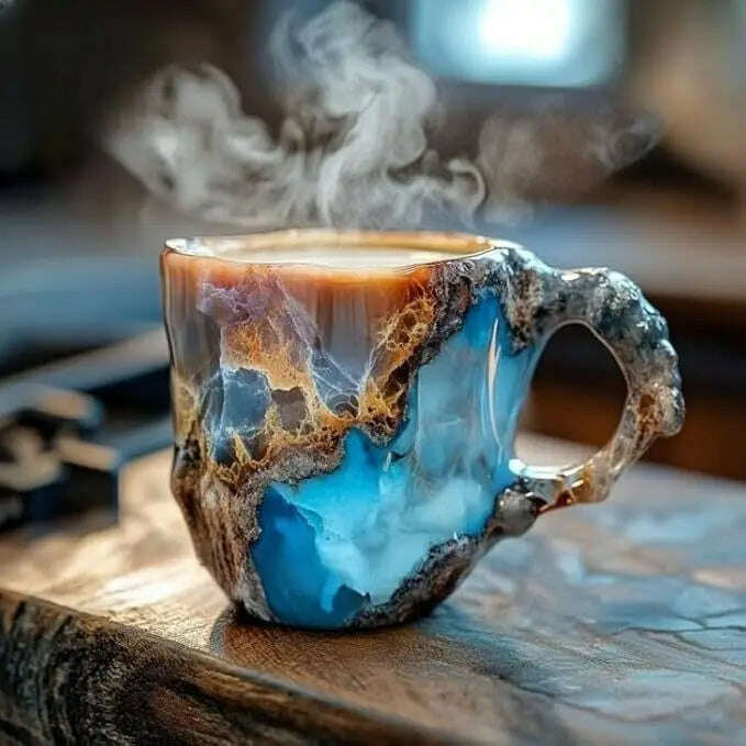 Popular Creative Mineral Crystal Coffee Mugsmake Mug Crystal Coffee Mug High Face Value Household Goods High-Grade Water Cup