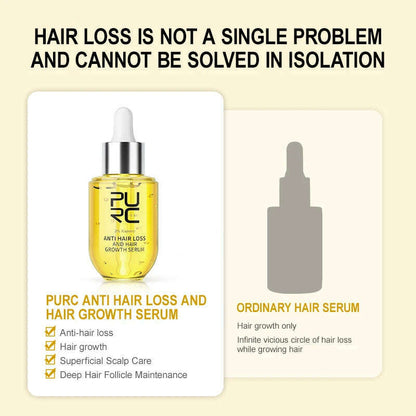 PURC Ginger Hair Serum for Men Women Scalp Treatment Repair Damaged Dry Moisturizing Hair Care Products 50ml