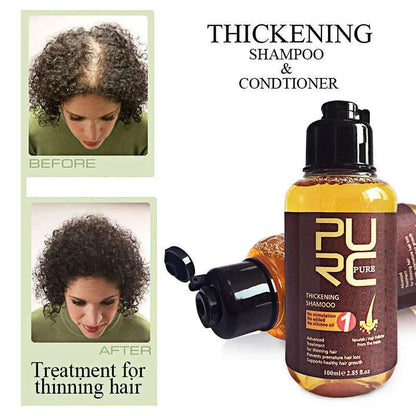 PURC Herbal Ginseng Shampoo Hair Growth Essence Treatment For Hair Regrowth Serum Repair Hair Root Thicken Hair Care 11.11