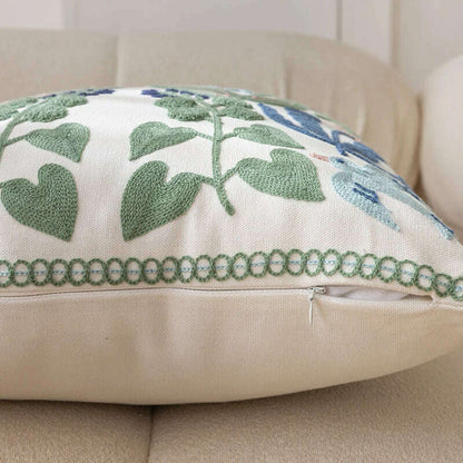 Pure Cotton Embroidery  Office Cushion Pillowcase Car Cushion Cover45X45CM   Lumbar Pillowcase Sofa Pillowcase