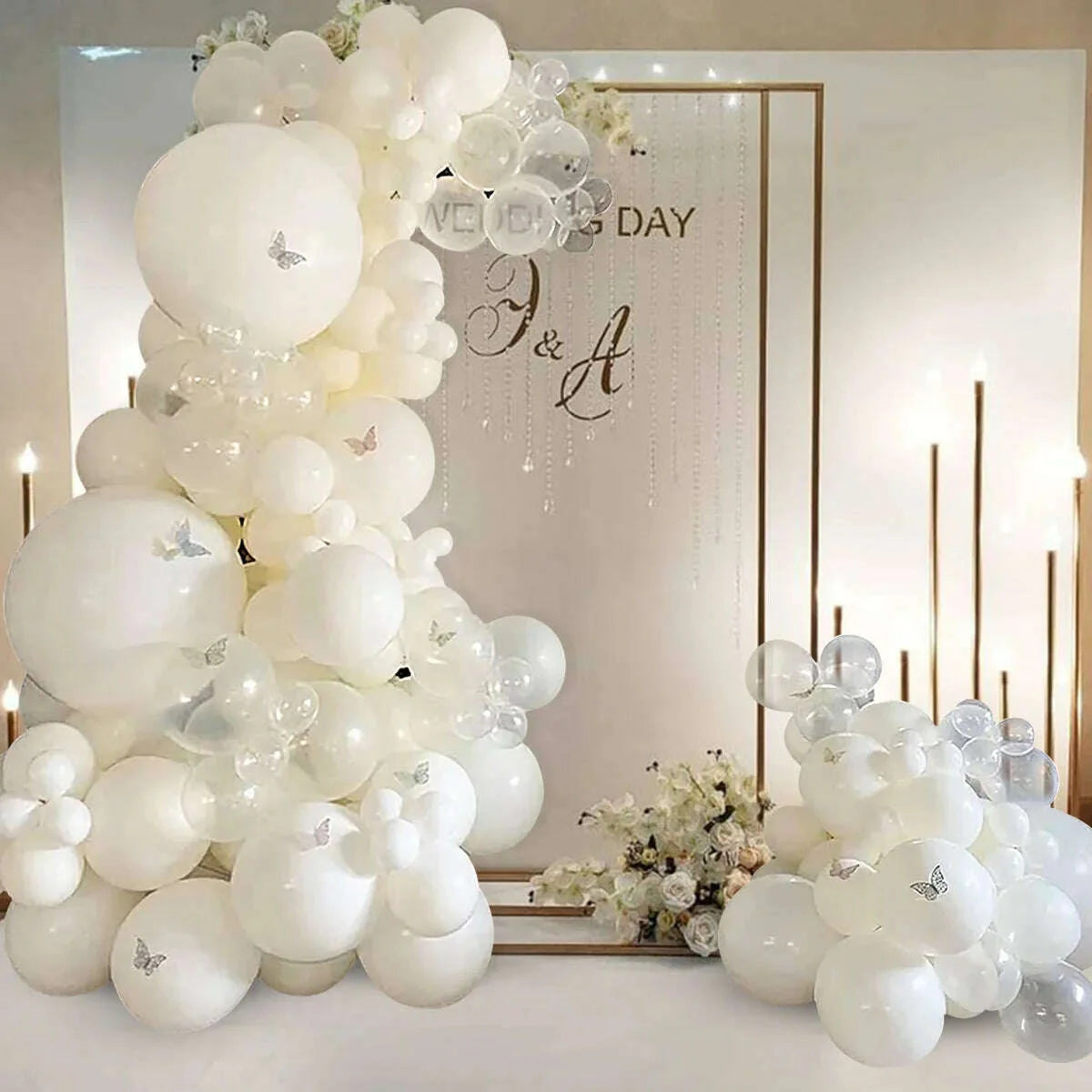 Pure White Balloon Garland Arch Kit Transparent Latex Baloon Wedding Birthday Party Decoration Kids Baby Shower Ballons