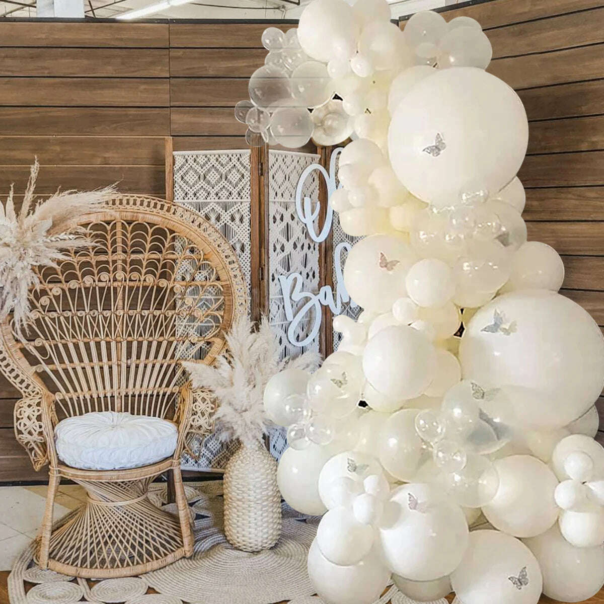 Pure White Balloon Garland Arch Kit Transparent Latex Baloon Wedding Birthday Party Decoration Kids Baby Shower Ballons