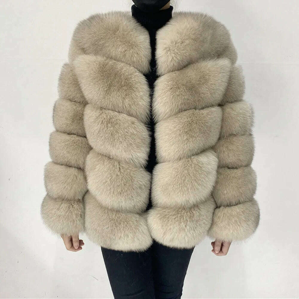 Real fur coats Women Natural Real Fur Jackets Vest Winter Outerwear Women fox fur coat high quality fur Clothes