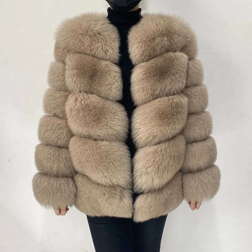 Real fur coats Women Natural Real Fur Jackets Vest Winter Outerwear Women fox fur coat high quality fur Clothes