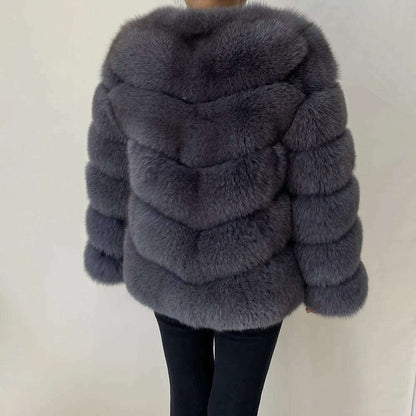 Real fur coats Women Natural Real Fur Jackets Vest Winter Outerwear Women fox fur coat high quality fur Clothes