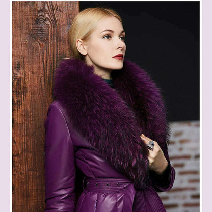 Real Raccoon Fur Collar Women Natural Fur Scarf  Winter Large Size Warm Wraps  Furry Fur Scarves for Coat Jackets Collars