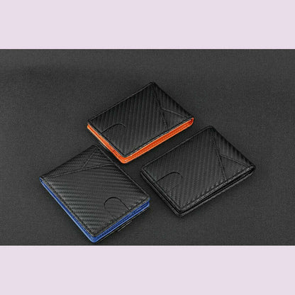 Rfid Carbon Fiber Men Wallets Card Holder Slim Thin Pocket Man Magsafe Wallets Money Bags Business Black Male Purse Walet 2023