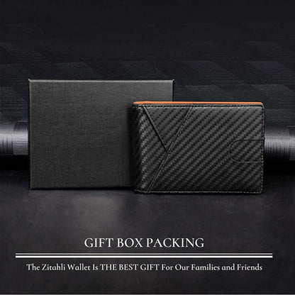 Rfid Carbon Fiber Men Wallets Card Holder Slim Thin Pocket Man Magsafe Wallets Money Bags Business Black Male Purse Walet 2023