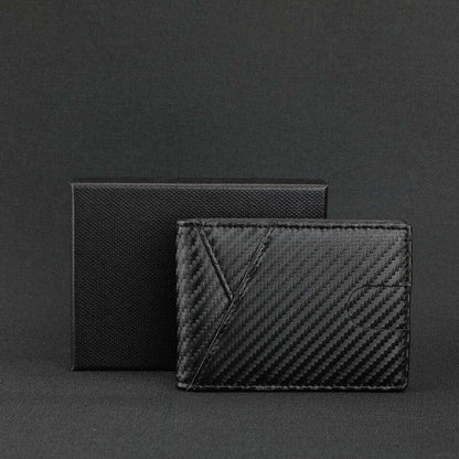 Rfid Carbon Fiber Men Wallets Card Holder Slim Thin Pocket Man Magsafe Wallets Money Bags Business Black Male Purse Walet 2023