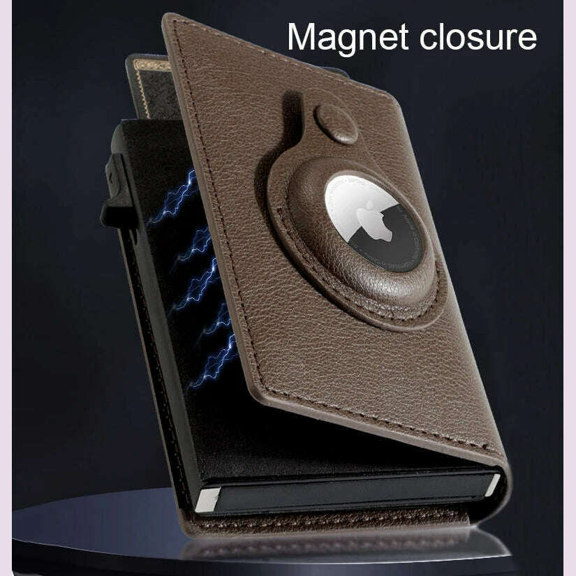 RFID protect aluminum pop up card wallet
