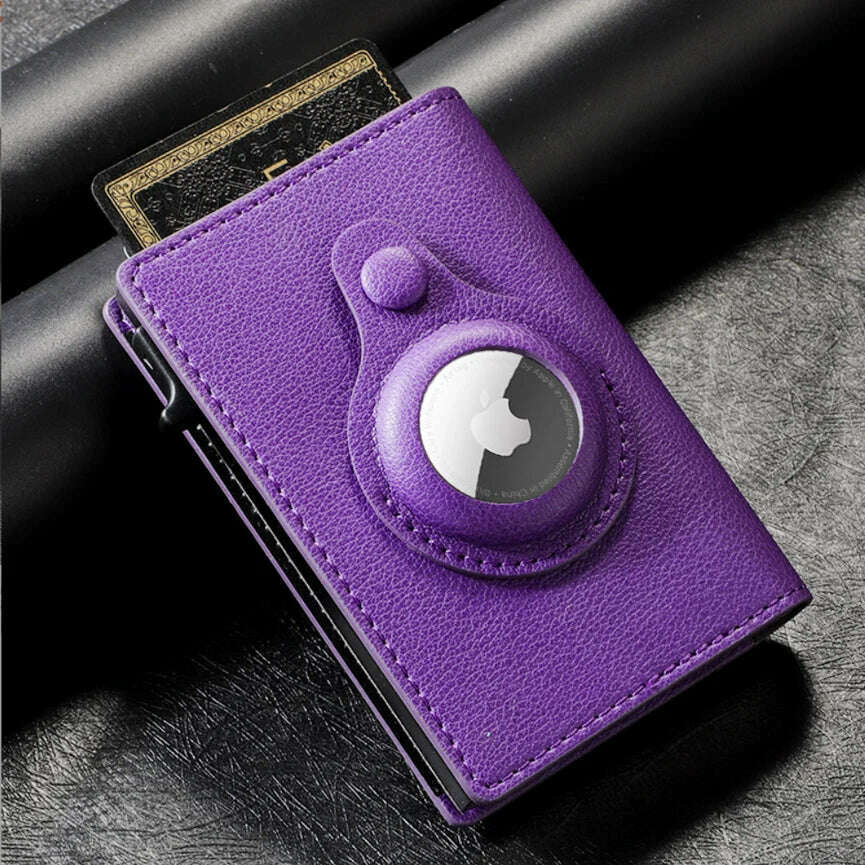 RFID protect aluminum pop up card wallet