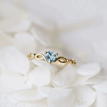 Romantic Pink Heart shaped Ring for Female Cubic Zirconia Bridal Wedding Party  with Minimalist Fashion Jewelry Accessories