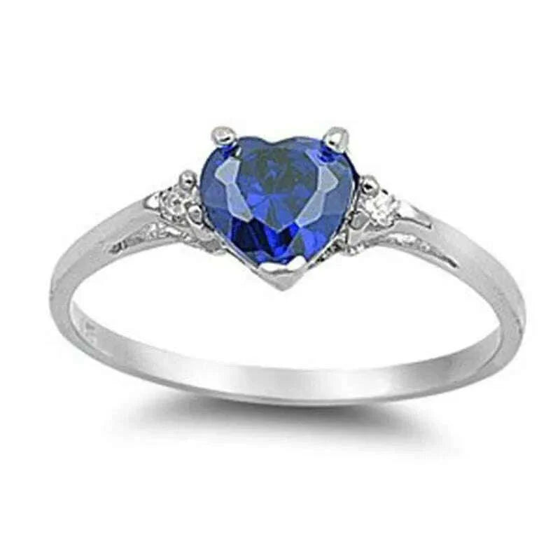 Romantic Pink Heart shaped Ring for Female Cubic Zirconia Bridal Wedding Party  with Minimalist Fashion Jewelry Accessories