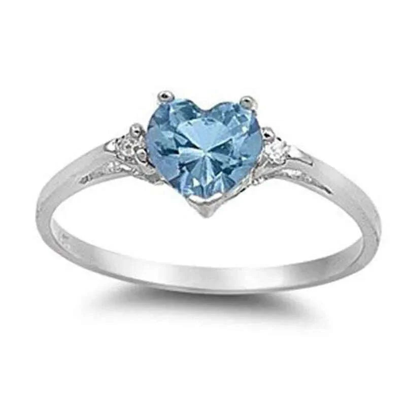 Romantic Pink Heart shaped Ring for Female Cubic Zirconia Bridal Wedding Party  with Minimalist Fashion Jewelry Accessories