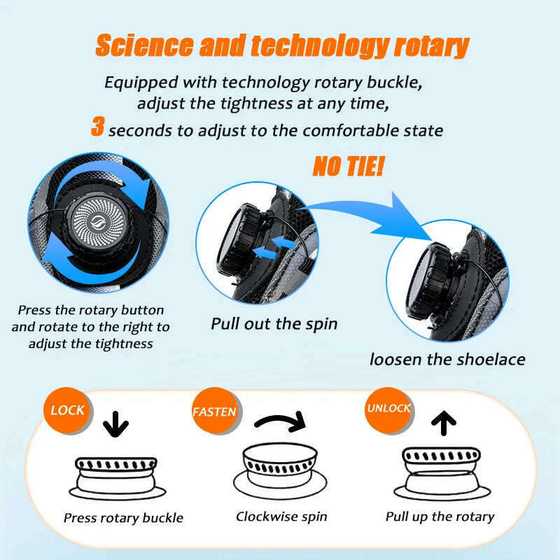 Rotating Buckle for Safety Shoes Men's Work Boot Breathable Light Steel Toe  Protective Sneakers Welted Business Security Shoes