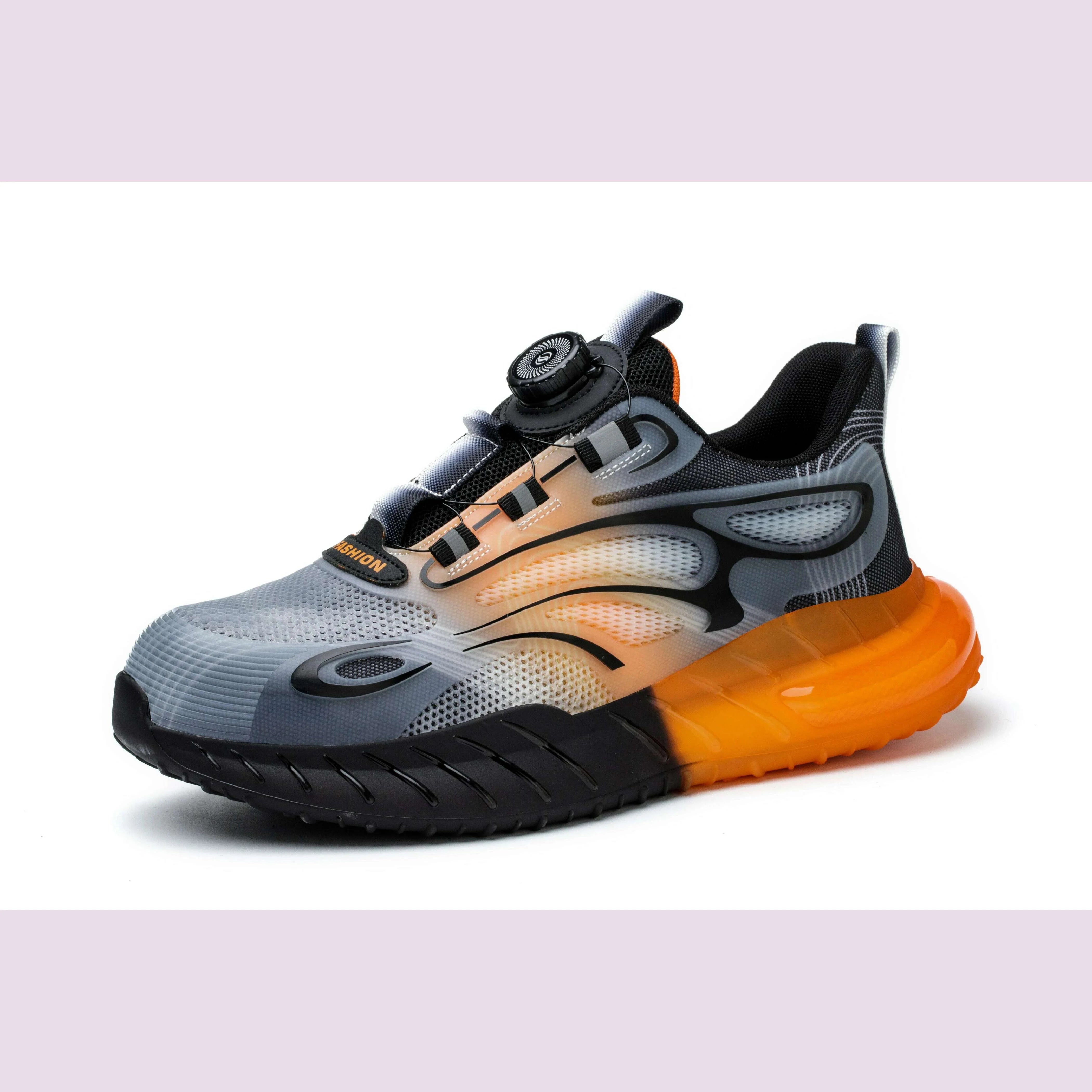Rotating Buckle for Safety Shoes Men's Work Boot Breathable Light Steel Toe  Protective Sneakers Welted Business Security Shoes