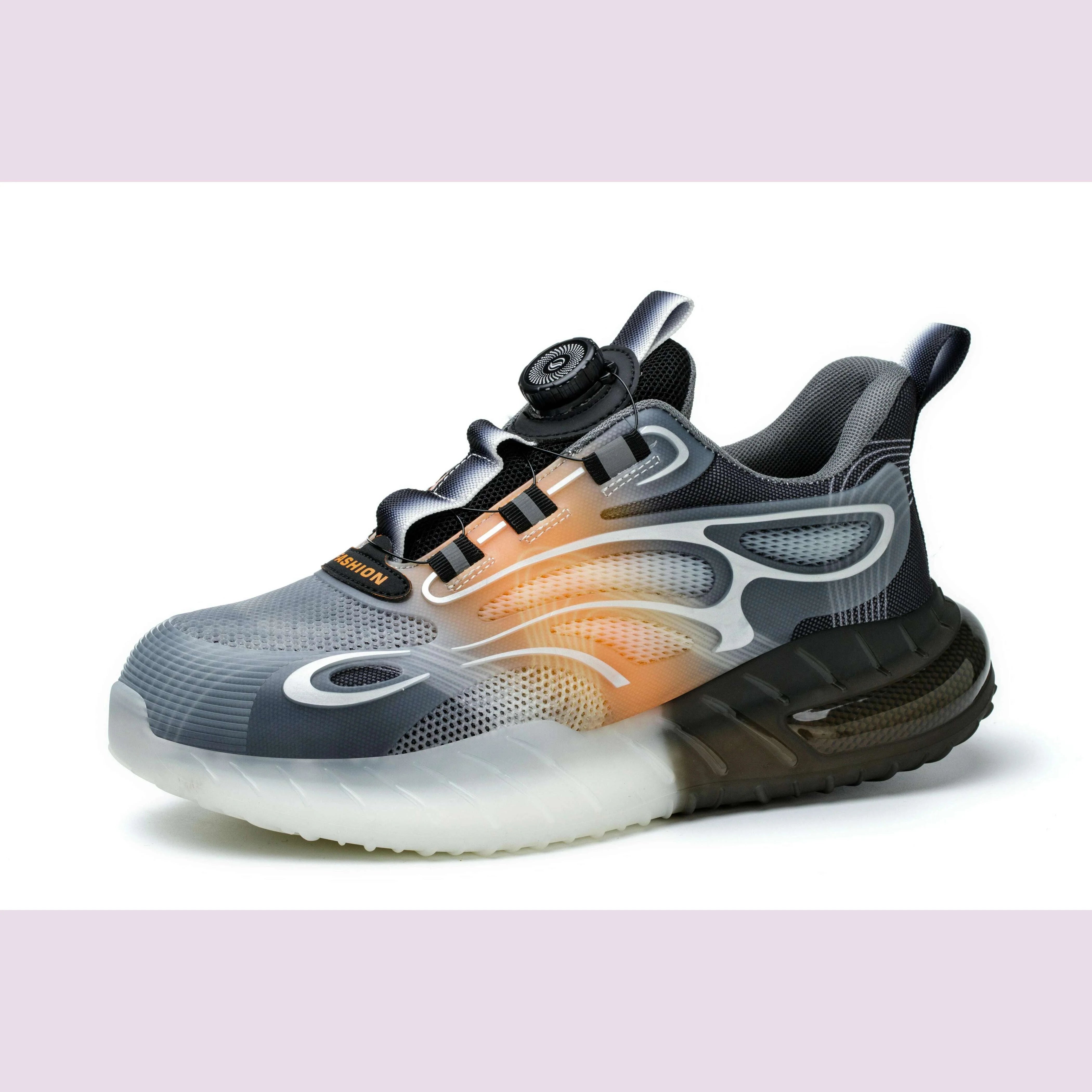 Rotating Buckle for Safety Shoes Men's Work Boot Breathable Light Steel Toe  Protective Sneakers Welted Business Security Shoes