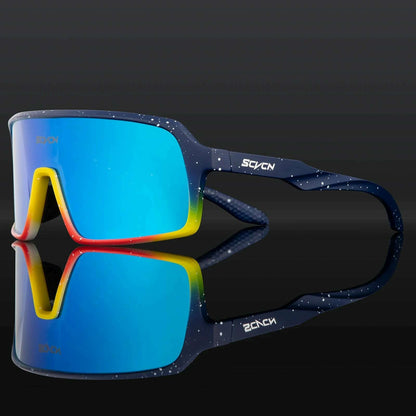SCVCN Photochromic Cycling Sunglasses Outdoor Sports Running Goggles for Men Women MTB Bicycle Glasses UV400 Bike Cycle Eyewear