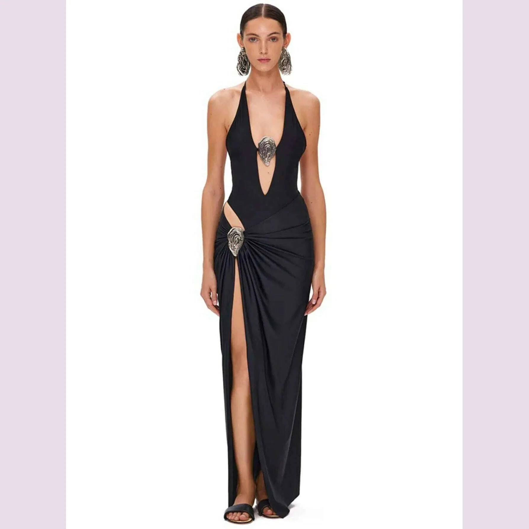 Sexy Deep V Neck Swimsuit With Skirt Women 2 Pcs Suits 2025  High Leg Backless Swimwear Fashion Female Holiday Beachwear Outfits