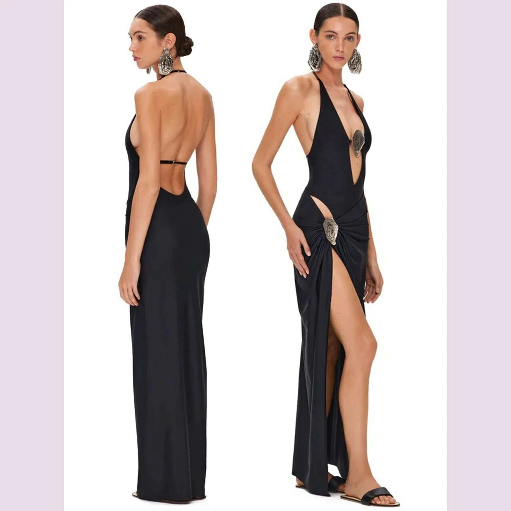 Sexy Deep V Neck Swimsuit With Skirt Women 2 Pcs Suits 2025  High Leg Backless Swimwear Fashion Female Holiday Beachwear Outfits