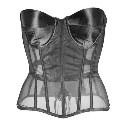 Sexy Women Sheer Bustier Lace Up Corset Top Corset Boned Waist Trainer Lingerie Overbust Corsets Body Shaper Corsets for Women