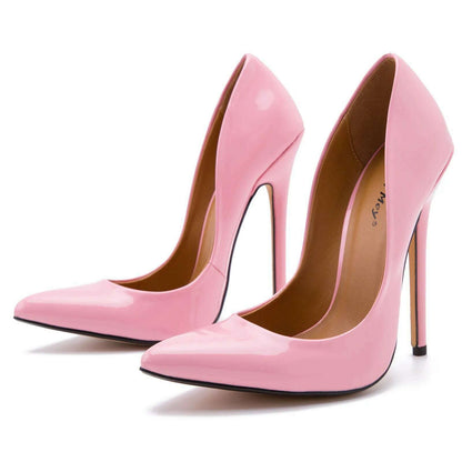 Shoes Designer New Women Pumps Fashion Pointed Toe Patent Leather 14CM Thin Heels Novelty Modern Sandals Fashion Women's Shoes