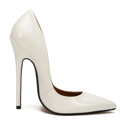 Shoes Designer New Women Pumps Fashion Pointed Toe Patent Leather 14CM Thin Heels Novelty Modern Sandals Fashion Women's Shoes