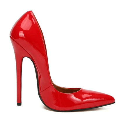 Shoes Designer New Women Pumps Fashion Pointed Toe Patent Leather 14CM Thin Heels Novelty Modern Sandals Fashion Women's Shoes