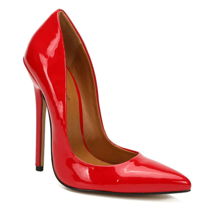 Shoes Designer New Women Pumps Fashion Pointed Toe Patent Leather 14CM Thin Heels Novelty Modern Sandals Fashion Women's Shoes