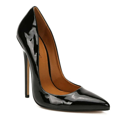 Shoes Designer New Women Pumps Fashion Pointed Toe Patent Leather 14CM Thin Heels Novelty Modern Sandals Fashion Women's Shoes