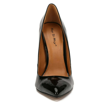 Shoes Designer New Women Pumps Fashion Pointed Toe Patent Leather 14CM Thin Heels Novelty Modern Sandals Fashion Women's Shoes