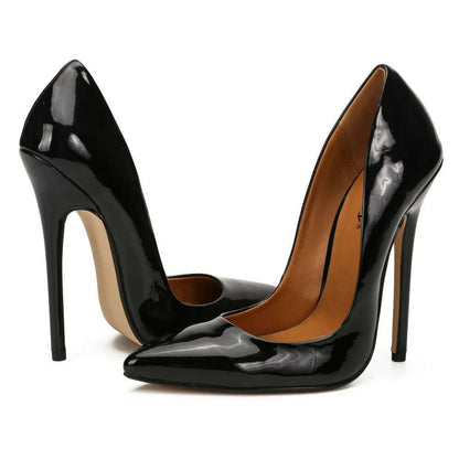 Shoes Designer New Women Pumps Fashion Pointed Toe Patent Leather 14CM Thin Heels Novelty Modern Sandals Fashion Women's Shoes